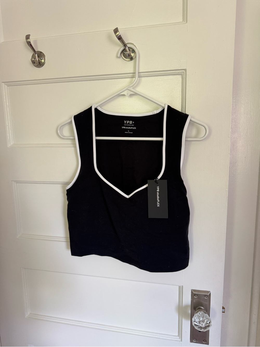 Abercrombie YPB - Black Tank Top with White Trim